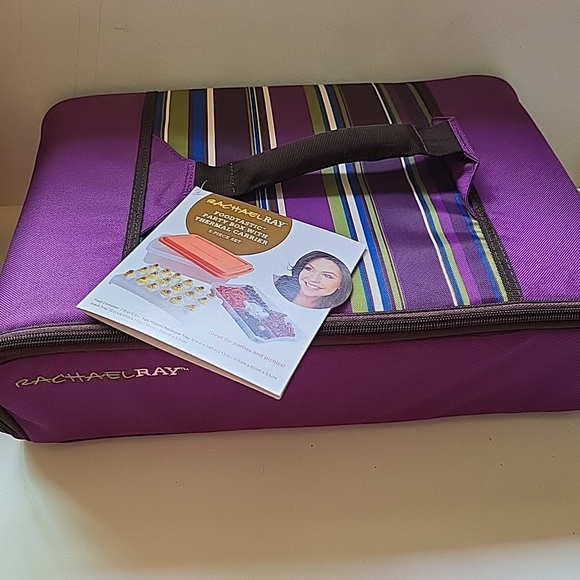 Rachael Ray Purple Foodtastic Party Box W/ Thermal Carriet NWT - Picture 1 of 8